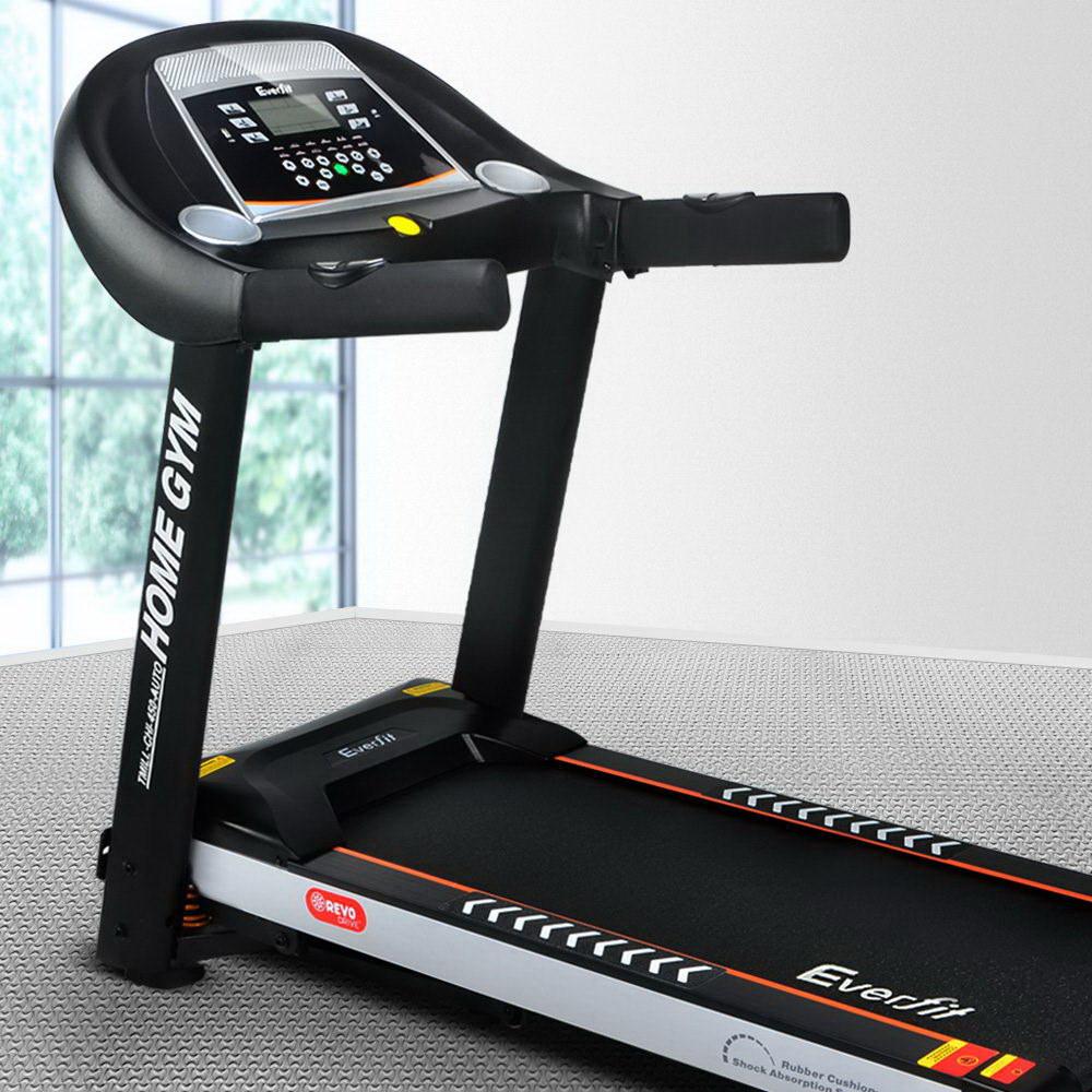 Everfit Electric Treadmill with a sturdy design, digital display, and adjustable incline, perfect for home workouts.