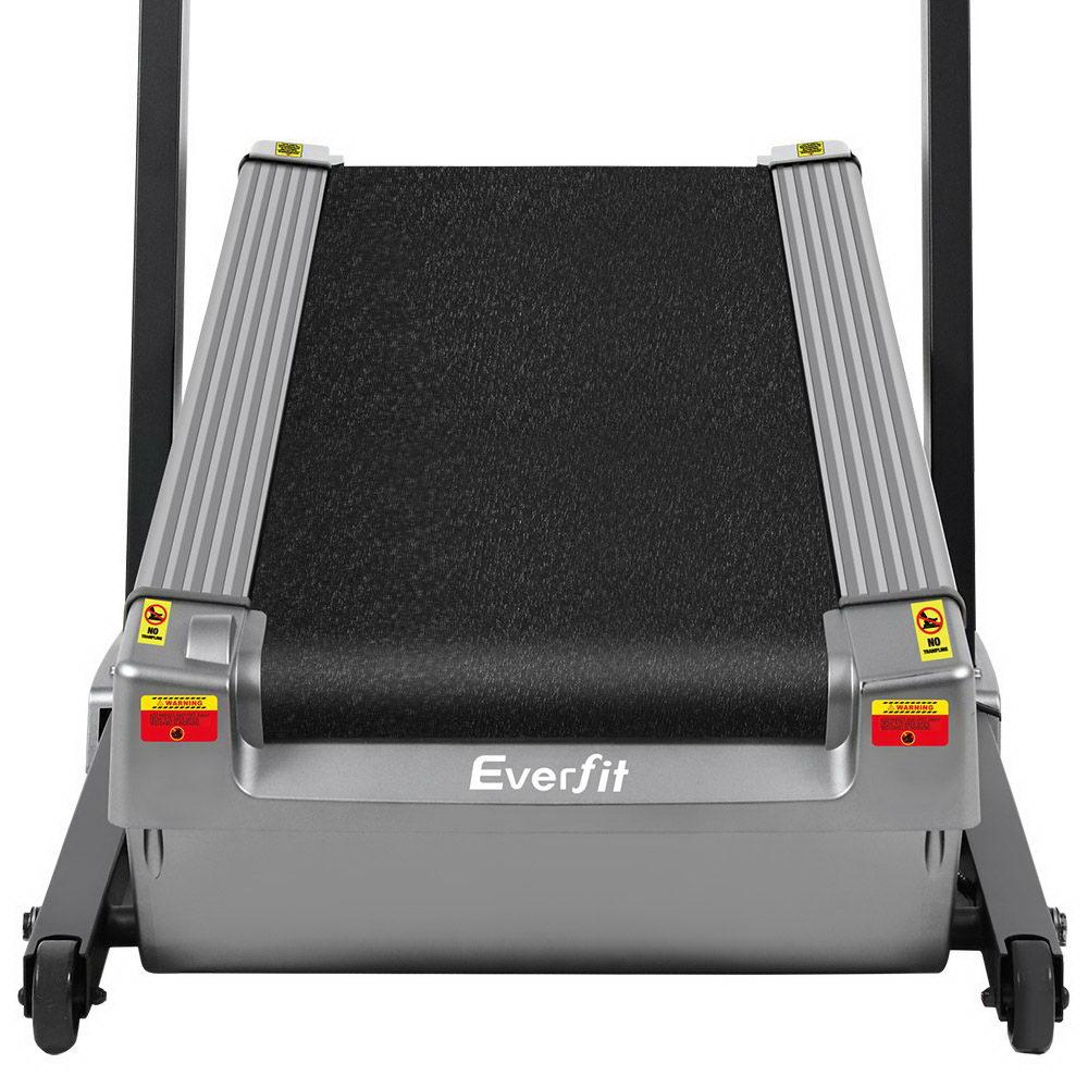 Everfit Electric Treadmill Auto Incline Trainer CM01 with a sleek design, digital display, and adjustable incline settings.