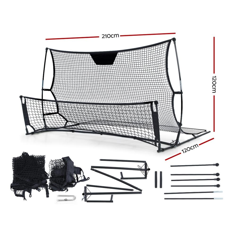 Everfit Portable Soccer Rebounder Net with sturdy frame and high-density net, ideal for soccer training.