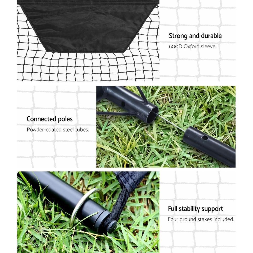 Everfit Portable Soccer Rebounder Net with sturdy frame and high-density net, ideal for soccer training.