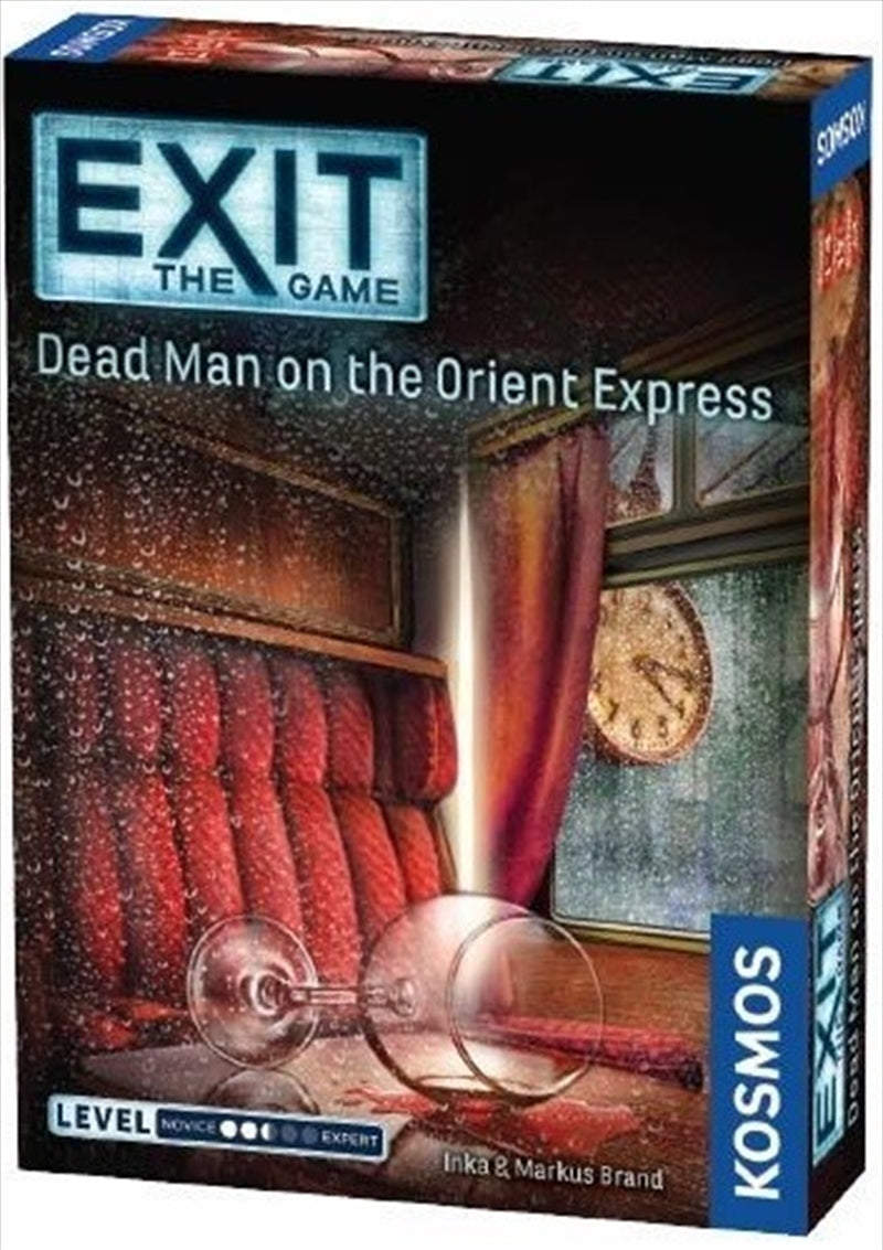 Exit the Game: Dead Man on The Orient Express board game featuring intricate puzzle components and a murder mystery theme.