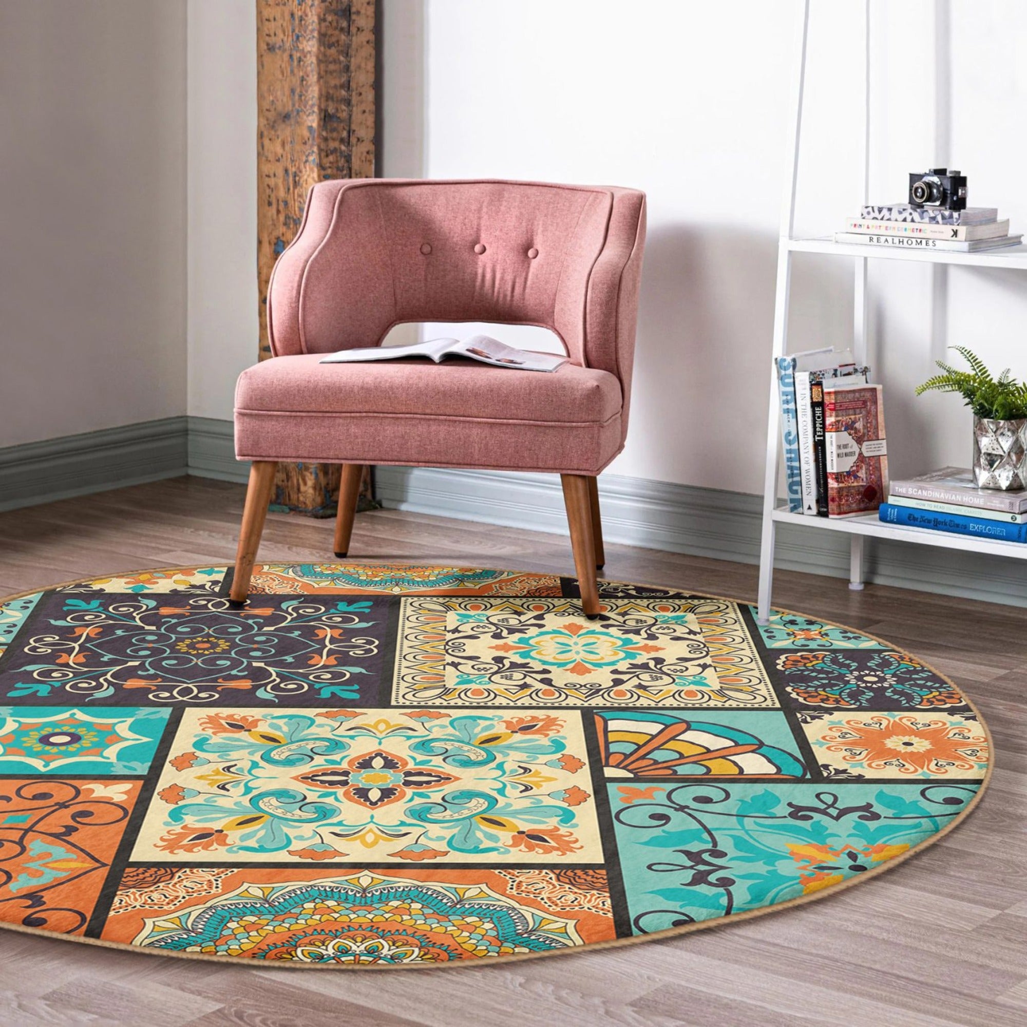 Exquisite Ethnic Design Home Rug featuring traditional motifs in luxurious wool, perfect for enhancing living spaces.