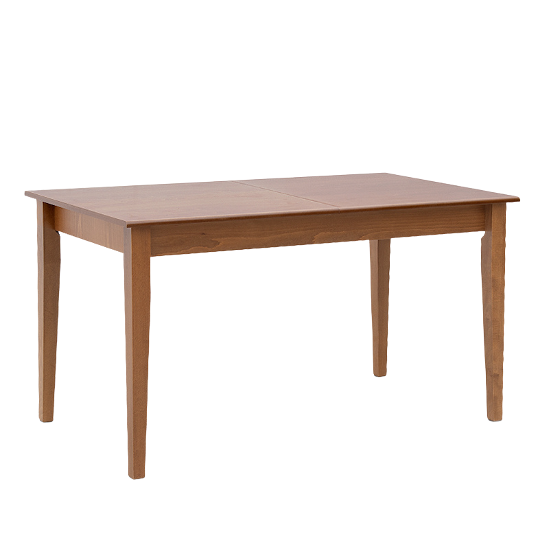 Extandable Dining Table KATIA in walnut finish, showcasing its elegant design and extendable feature.