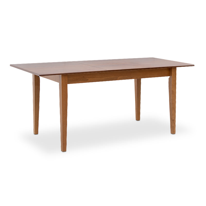 Extandable Dining Table KATIA in walnut finish, showcasing its elegant design and extendable feature.