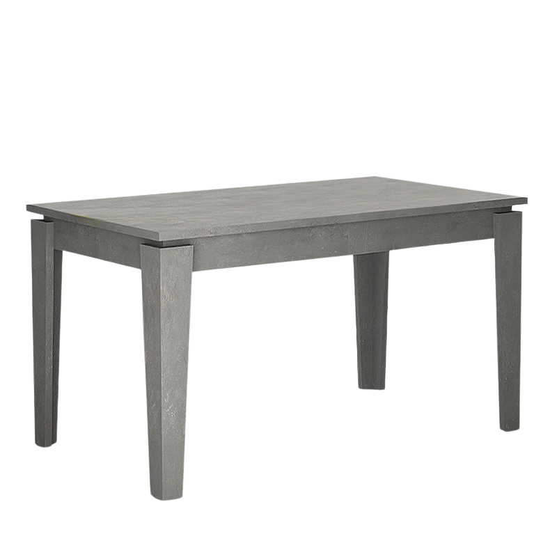 AMPFORA Retro Grey Extending Dining Table with dimensions 160/200x90x76cm, showcasing its elegant design and extendable feature.