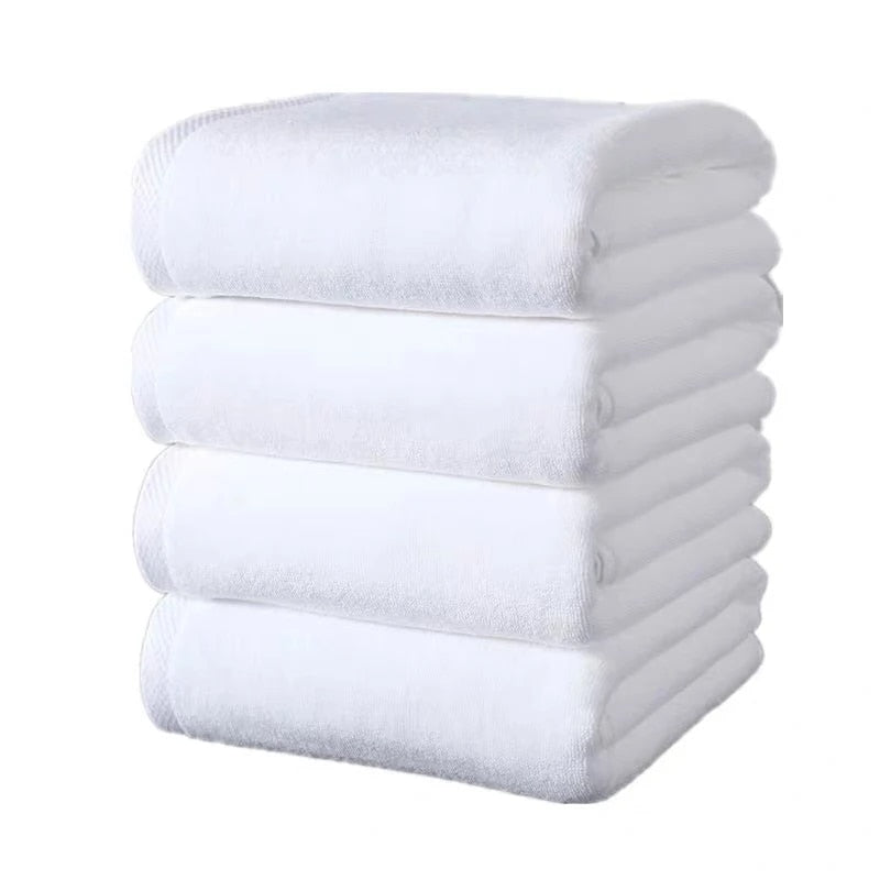 Extra large jumbo bath sheet in white, made from 100% combed cotton, measuring 180 cm x 90 cm, showcasing its plush texture and absorbency.