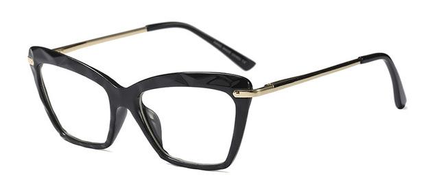 Trendy cat eye glasses frames for women in various colors including black, pink, and leopard print, showcasing stylish design and quality materials.