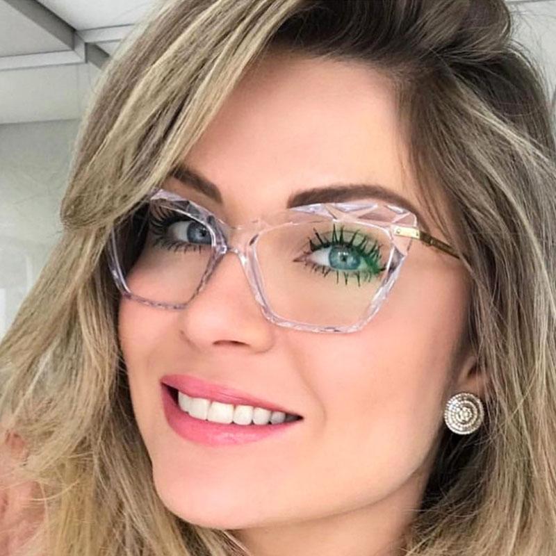 Trendy cat eye glasses frames for women in various colors including black, pink, and leopard print, showcasing stylish design and quality materials.