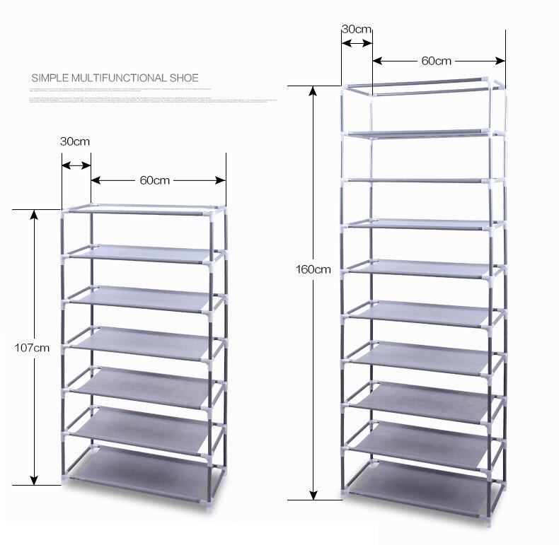 Fashionable room-saving shoe rack with 9 lattices made of non-woven fabric, featuring a modern minimalist design suitable for home use.