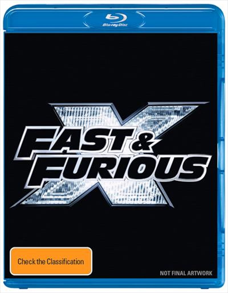 Fast X Blu-ray cover featuring Vin Diesel and Jason Momoa in action-packed scenes.