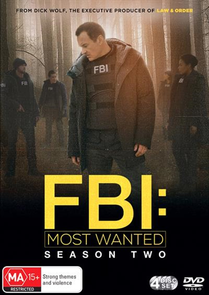 FBI - Most Wanted - Season 2 DVD cover featuring intense crime drama imagery.