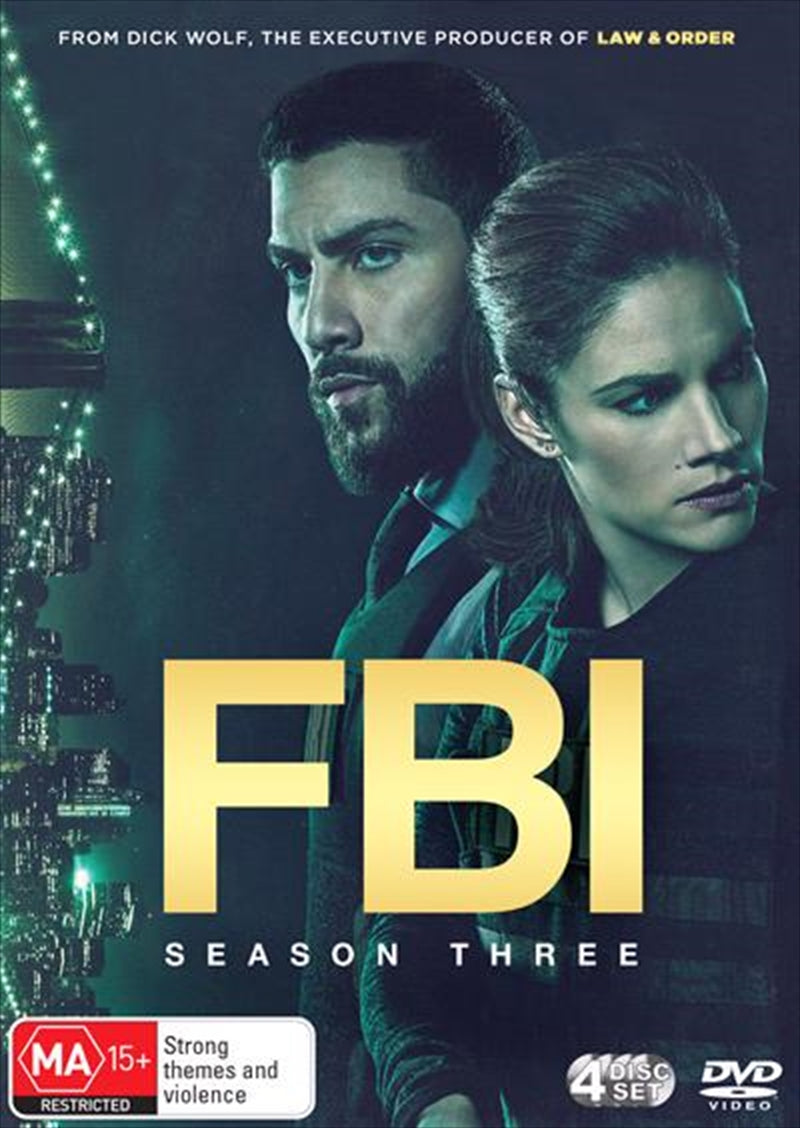 FBI - Season 3 DVD cover featuring main characters and FBI logo.