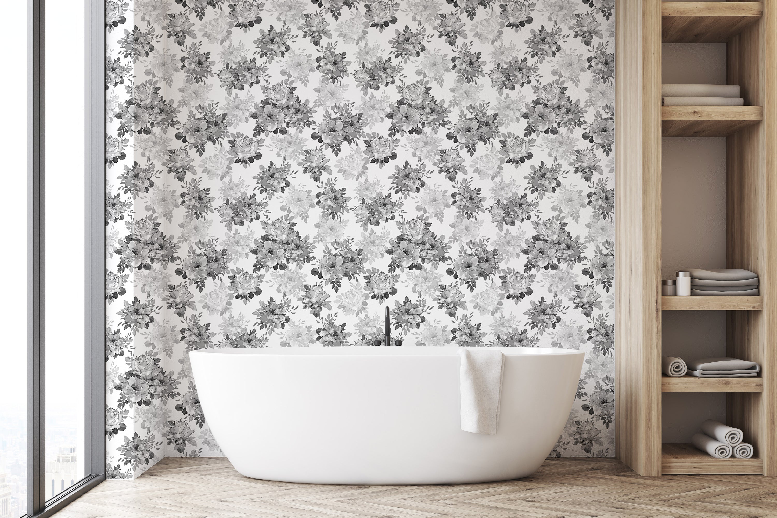 Fiona Wallpaper featuring a modern design with vibrant colors and patterns, perfect for home decor.