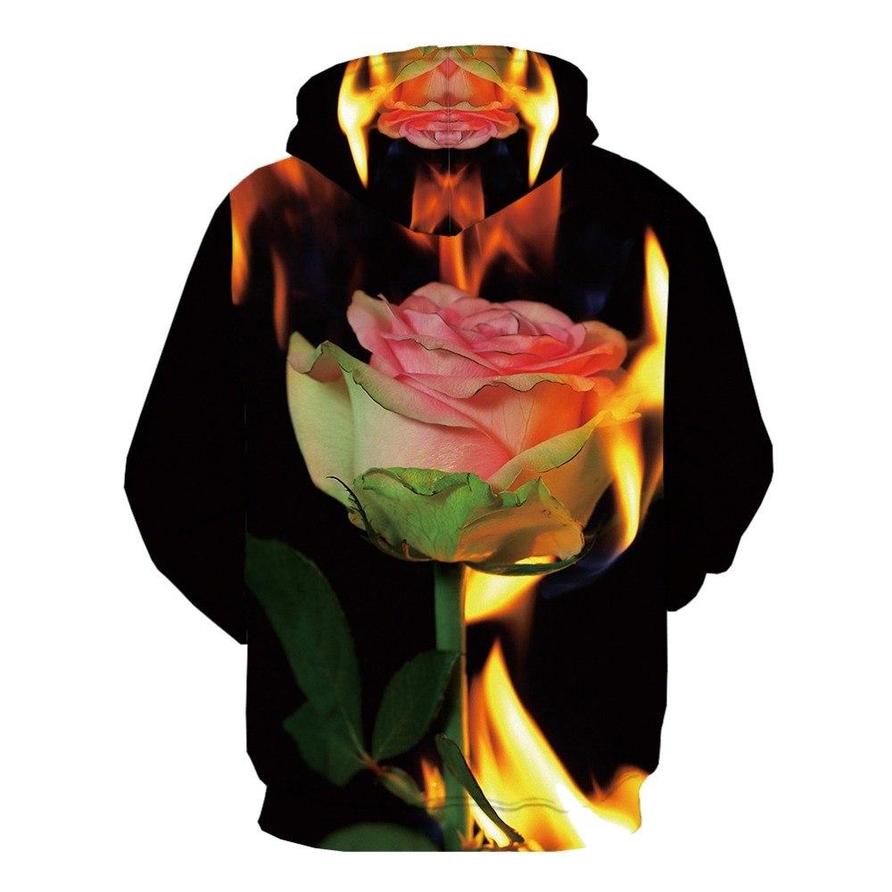 Colorful Flame Character Metal Military 3D Printed Hoodie for men, featuring a vibrant anime-inspired design and comfortable fit.