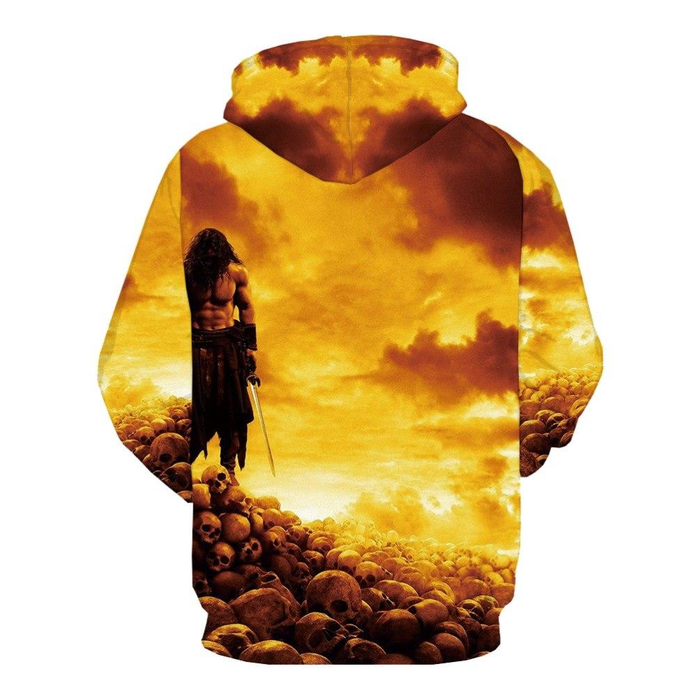 Colorful Flame Character Metal Military 3D Printed Hoodie for men, featuring a vibrant anime-inspired design and comfortable fit.