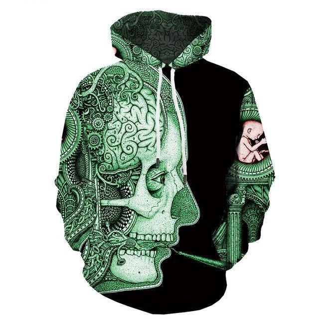 Colorful Flame Character Metal Military 3D Printed Hoodie for men, featuring a vibrant anime-inspired design and comfortable fit.