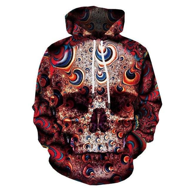 Colorful Flame Character Metal Military 3D Printed Hoodie for men, featuring a vibrant anime-inspired design and comfortable fit.