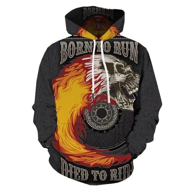 Colorful Flame Character Metal Military 3D Printed Hoodie for men, featuring a vibrant anime-inspired design and comfortable fit.