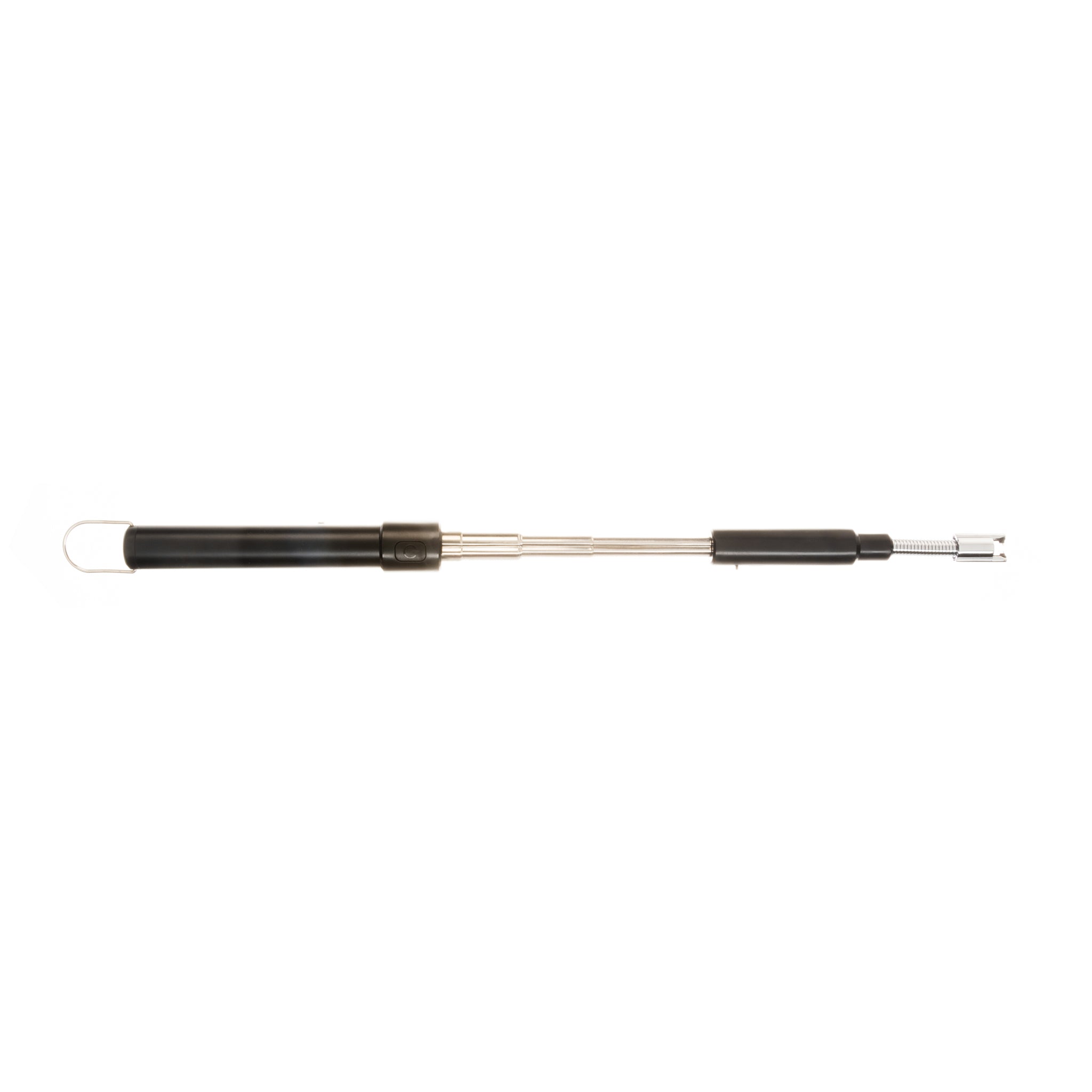 Flameless Extendable Lighter in black with a telescopic rod and flexible neck, ideal for various lighting needs.