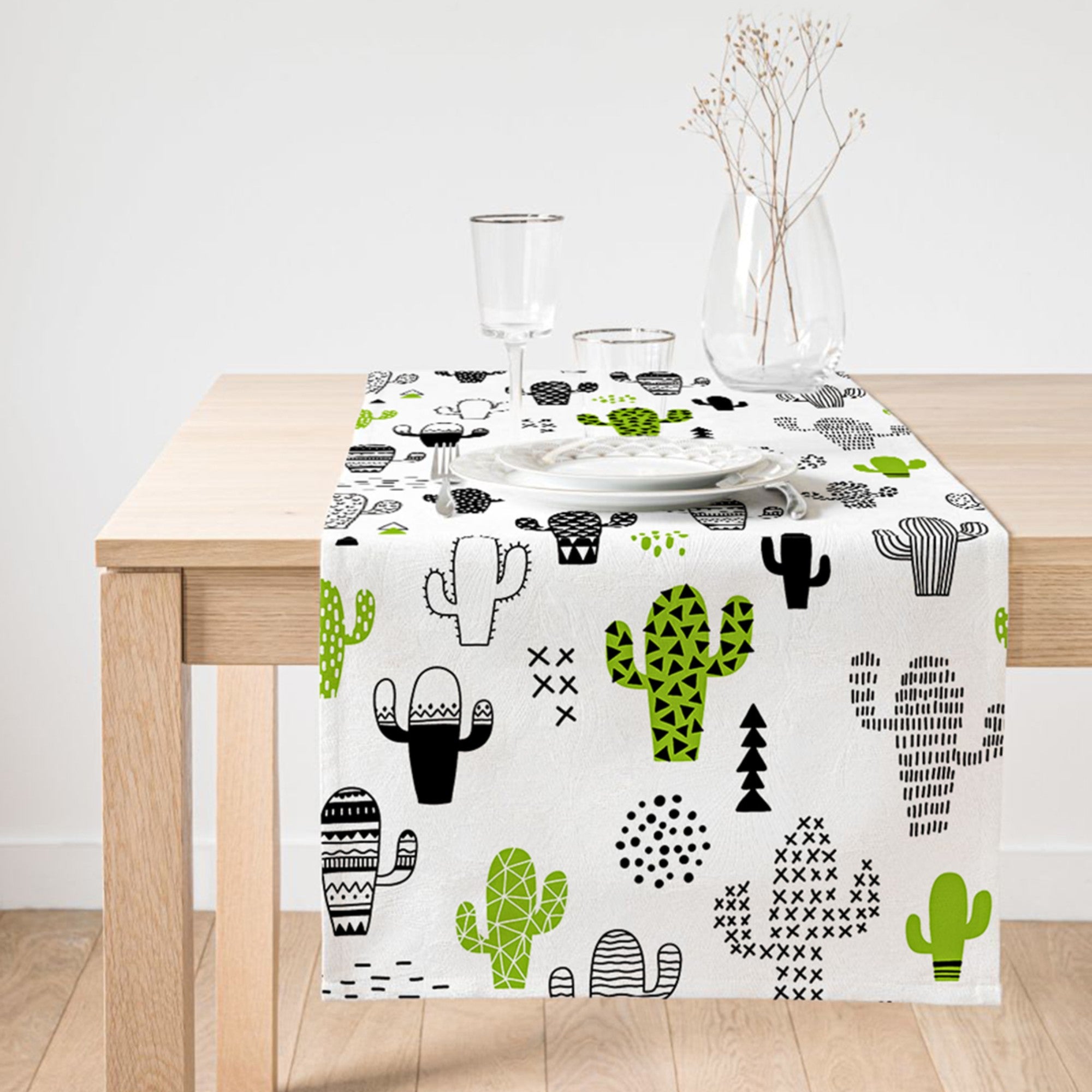 Floral Decorative Table Linens featuring vibrant 3D digital prints on a soft fabric blend, perfect for enhancing any dining experience.