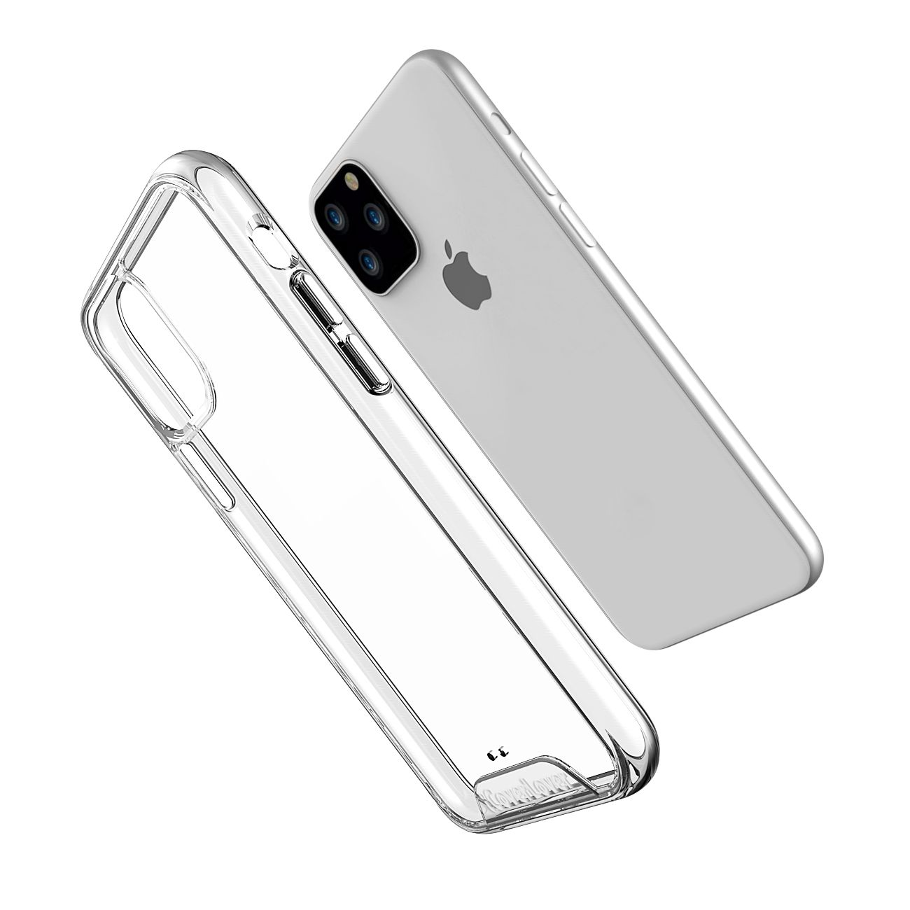 iCoverLover Shockproof Clear Case for iPhone 11 Pro, showcasing a thin and transparent design with anti-scratch bezels.