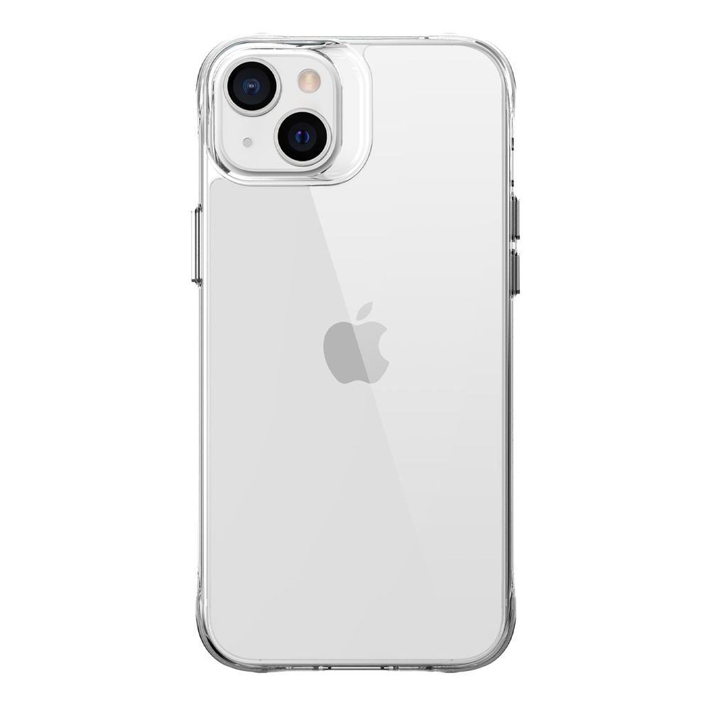 iCoverLover Shockproof Clear Case for iPhone 14, showcasing its transparent design and protective features.