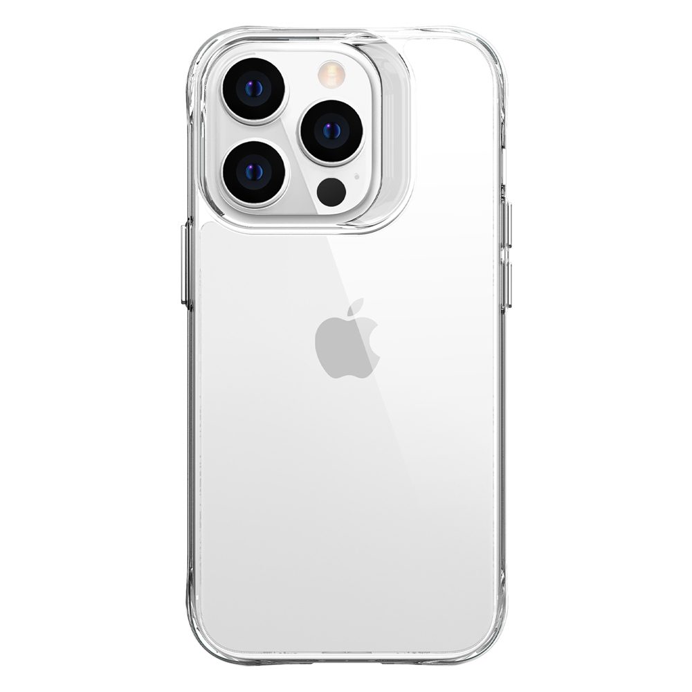 iCoverLover Shockproof Clear Case for iPhone 14 Pro, showcasing its transparent design and protective features.