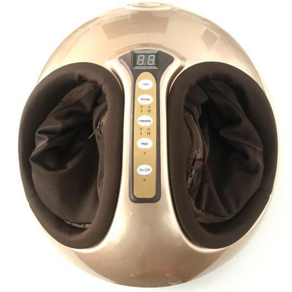 Foot Massager Machine Gold 3D Shiatsu with heat and kneading features, designed for ultimate foot relaxation.