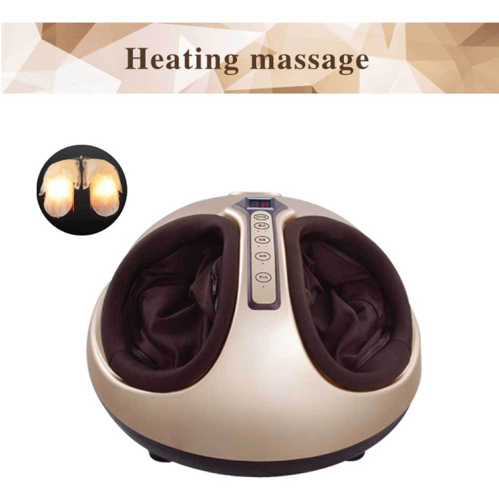 Foot Massager Machine Gold 3D Shiatsu with heat and kneading features, designed for ultimate foot relaxation.