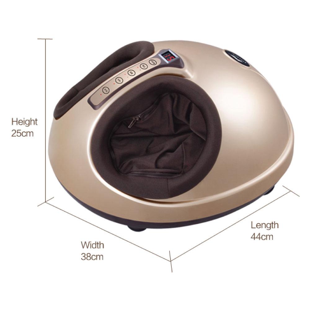 Foot Massager Machine Gold 3D Shiatsu with heat and kneading features, designed for ultimate foot relaxation.