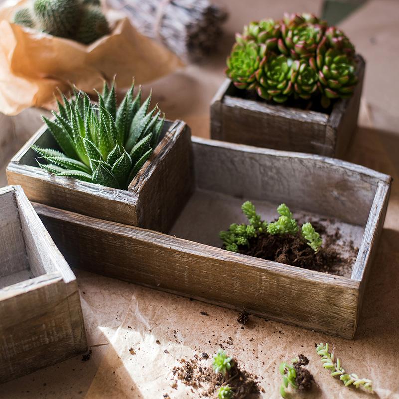 Four Piece Solid Wood Table Box Set showcasing natural wood finish and elegant design.