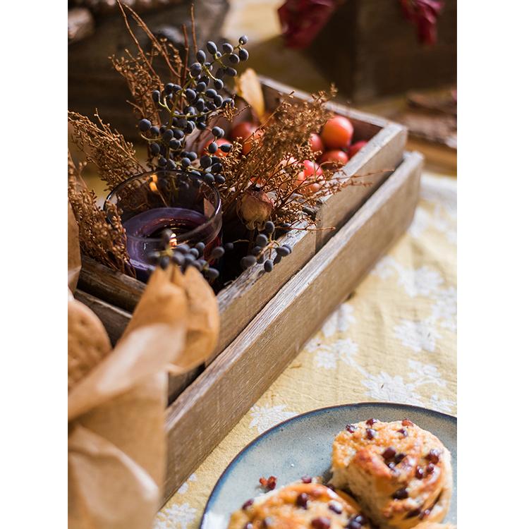 Four Piece Solid Wood Table Box Set showcasing natural wood finish and elegant design.