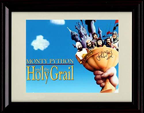 Framed glossy print of John Cleese with a printed autograph, showcasing Monty Python humor.