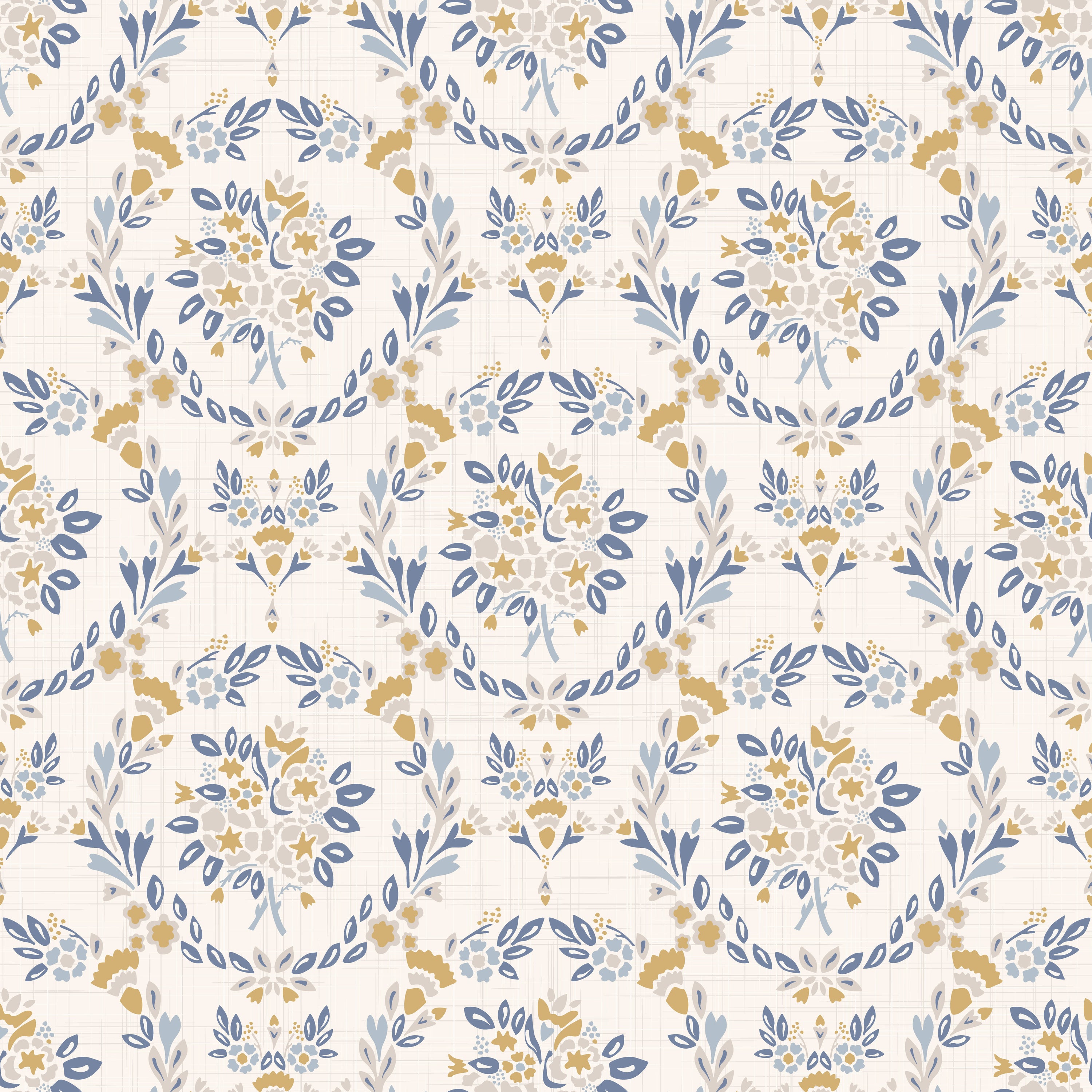 French Damask Wallpaper featuring a modern design with vibrant colors and intricate patterns, perfect for home decor.