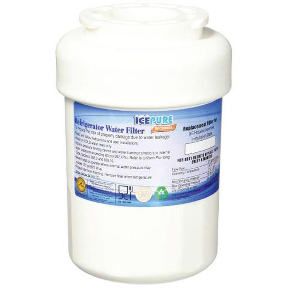 IcePure RFC0600A RWF0600A fridge water filter cartridge designed for GE MWF Falcon, showcasing its premium quality and packaging.