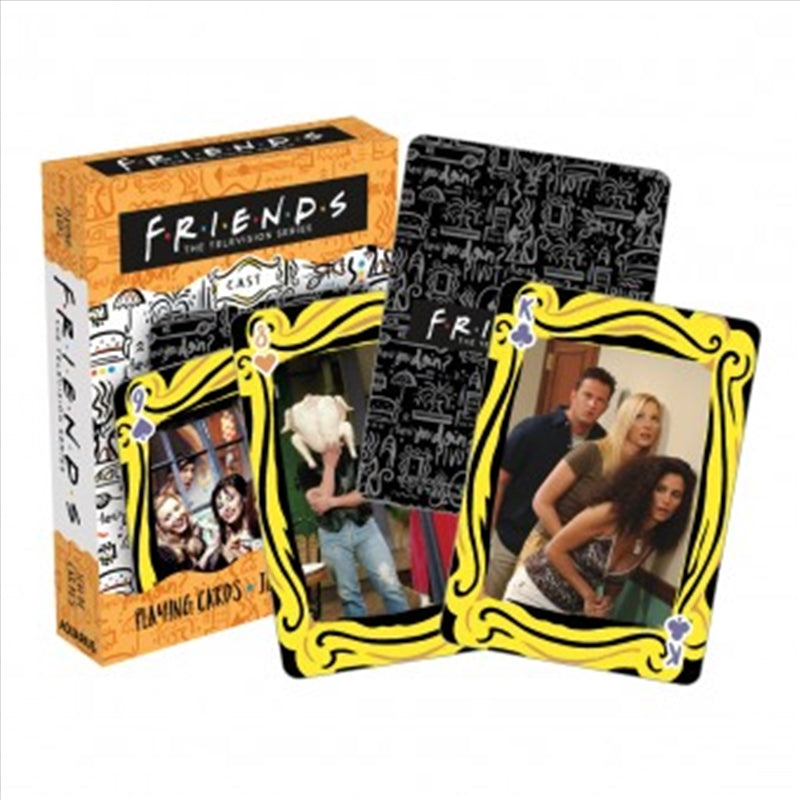 A deck of Friends Cast Playing Cards featuring iconic characters from the show.