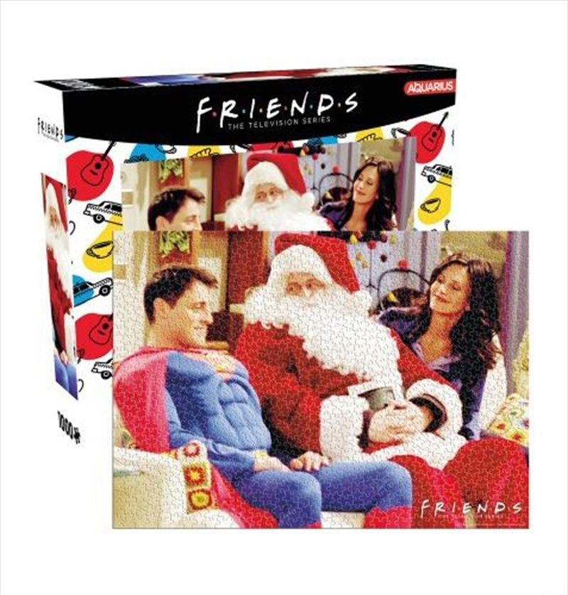 Friends Christmas 1000 Piece Puzzle featuring iconic characters and festive scenes from the show.