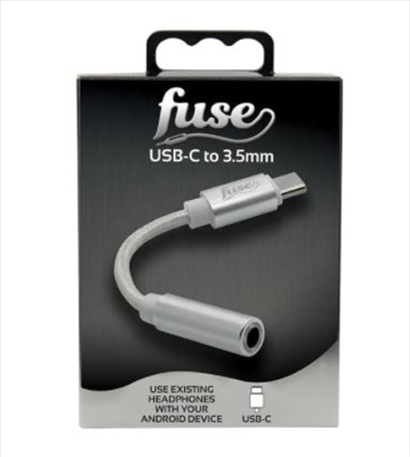 Fuse USB-C to 3.5mm Adaptor, compact and durable audio connector for seamless device compatibility.