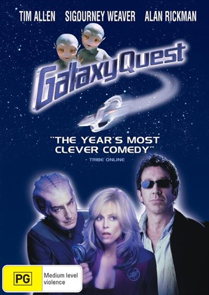 Galaxy Quest Limited Edition DVD cover featuring the original cast in a space-themed design.