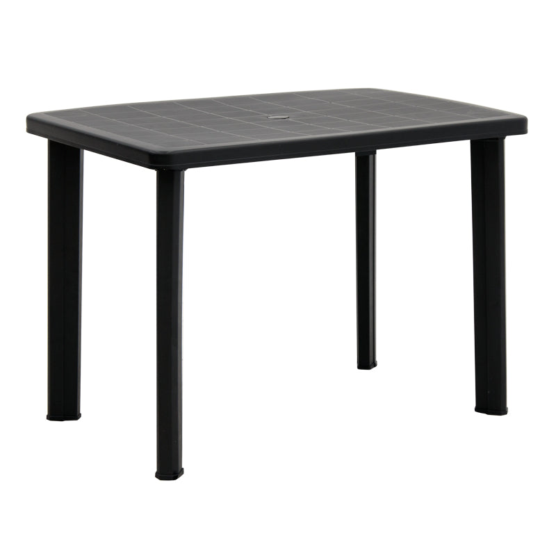 MALLORCA Garden Table in anthracite color, measuring 100x68x72cm, suitable for indoor and outdoor use.