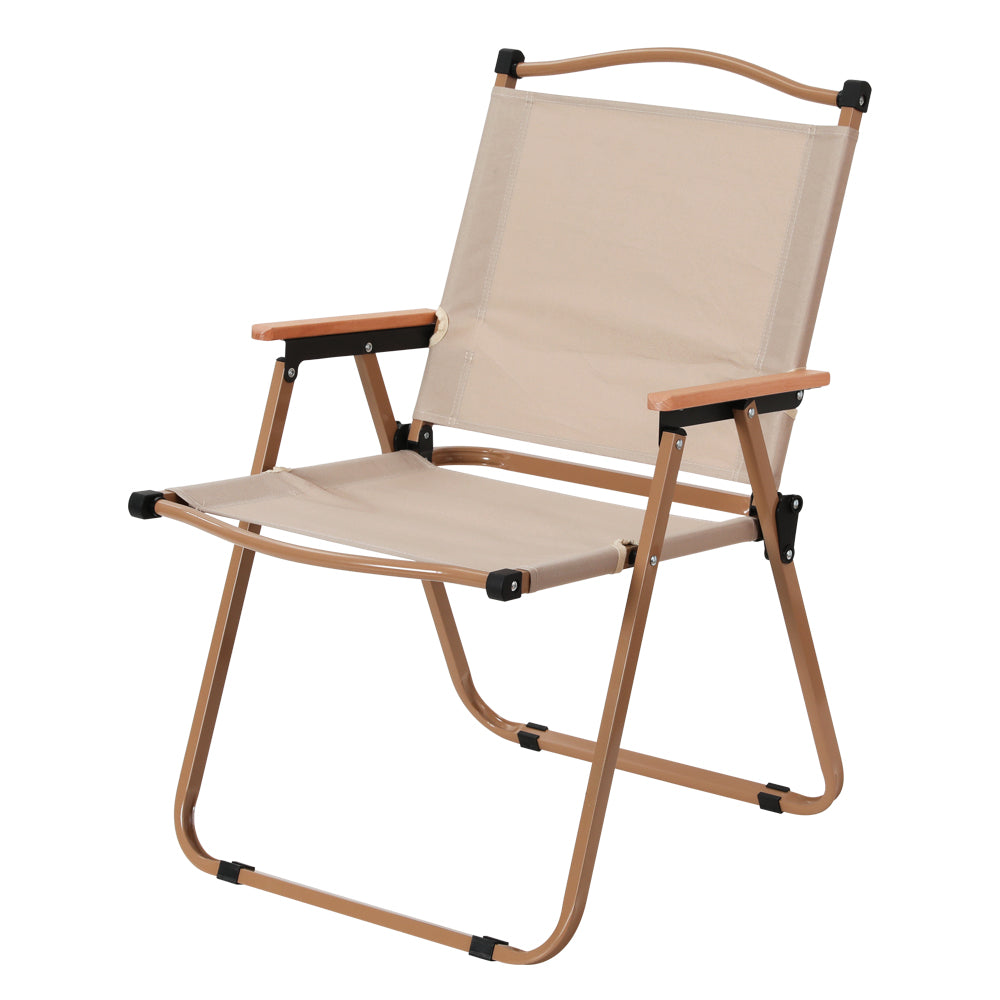 Gardeon Portable Folding Beach Chair with steel frame and water-resistant fabric, ideal for camping and outdoor use.