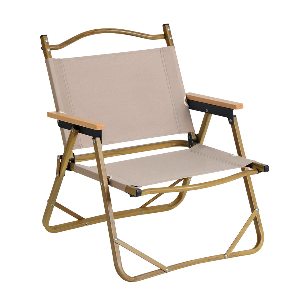 Gardeon Outdoor Camping Chair with durable aluminum frame and water-resistant fabric, perfect for outdoor relaxation.