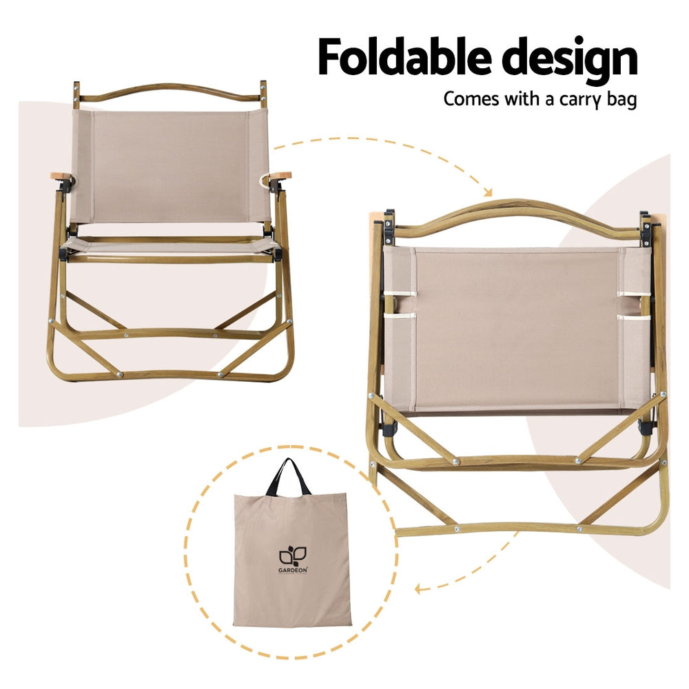 Gardeon Outdoor Camping Chair with durable aluminum frame and water-resistant fabric, perfect for outdoor relaxation.