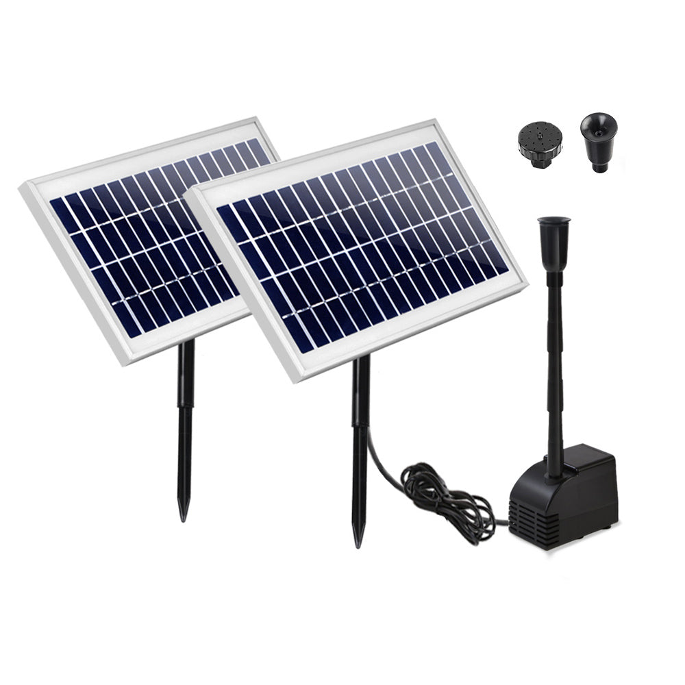 Gardeon Solar Pond Pump Water Fountain Filter Kit with solar panels and water pump, designed for outdoor and indoor use.