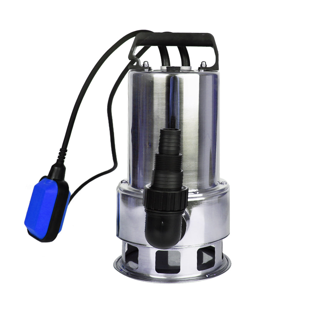 Giantz 1800W Submersible Water Pump with stainless steel body and power cable, designed for efficient water drainage.