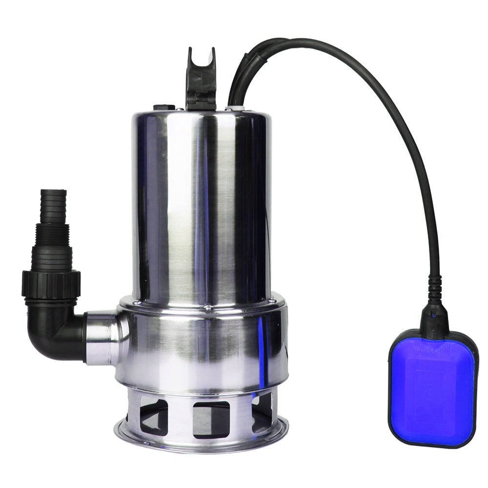 Giantz 1800W Submersible Water Pump with stainless steel body and power cable, designed for efficient water drainage.