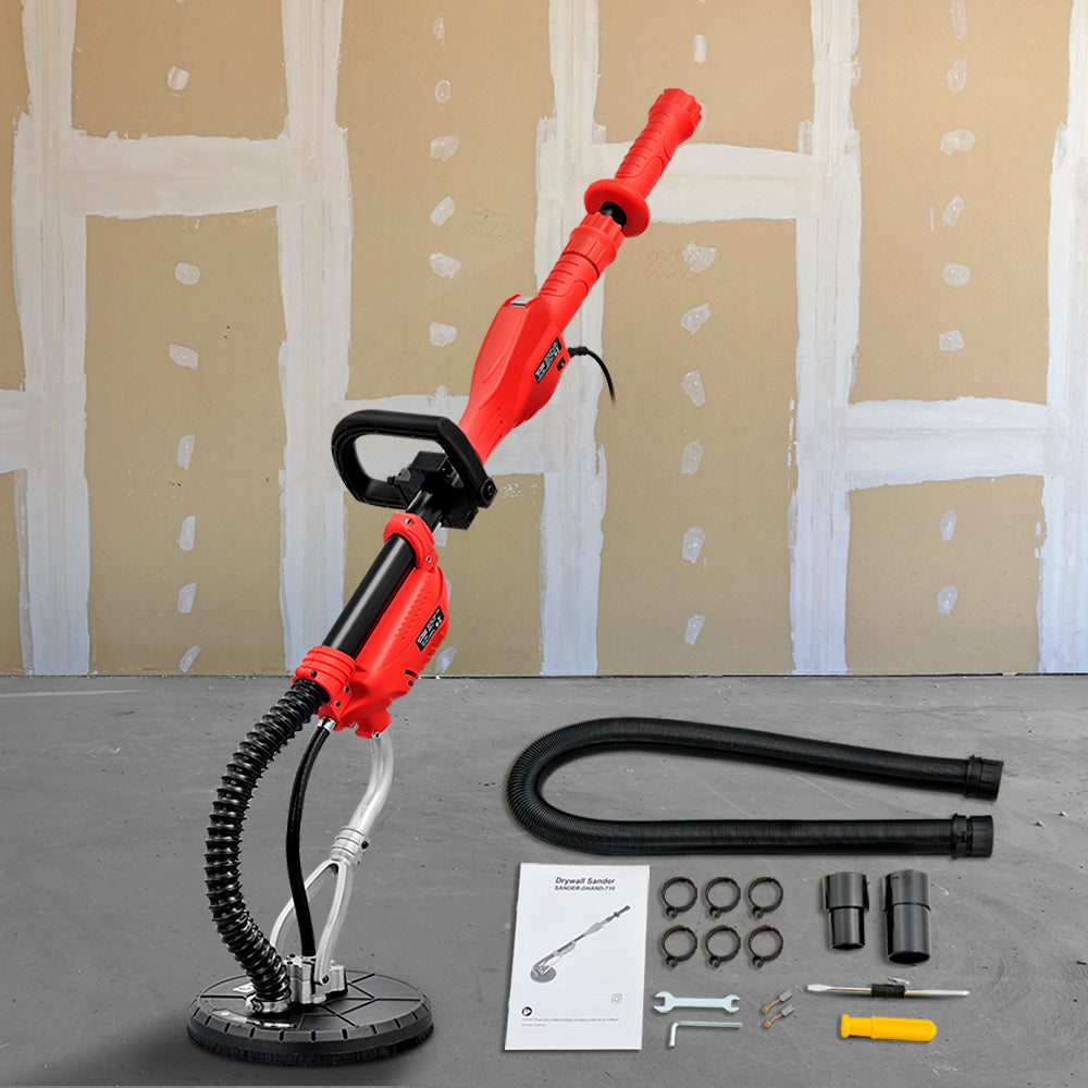 Giantz 6 Speed Drywall Sander with adjustable sanding head and ergonomic D-handle, designed for efficient and dust-free sanding.