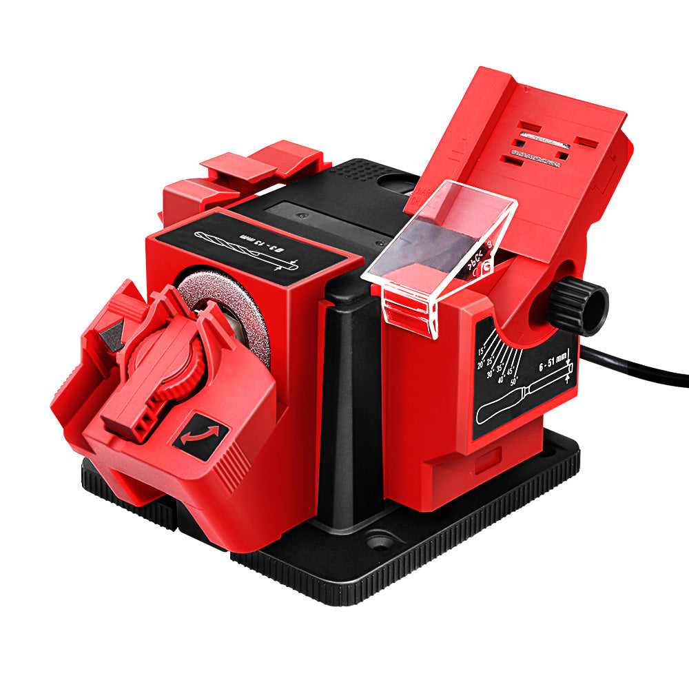 GIANTZ Electric Multi Tool Sharpener with three interchangeable sharpening modules and diamond-coated grinding wheel.