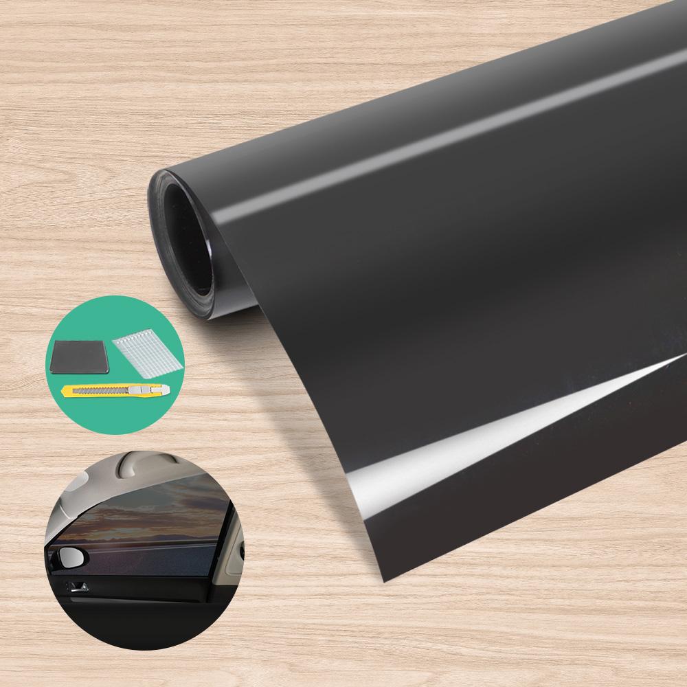 Giantz Home Window Tint Film in black, measuring 152cm x 30m, showcasing its sleek design and protective features.