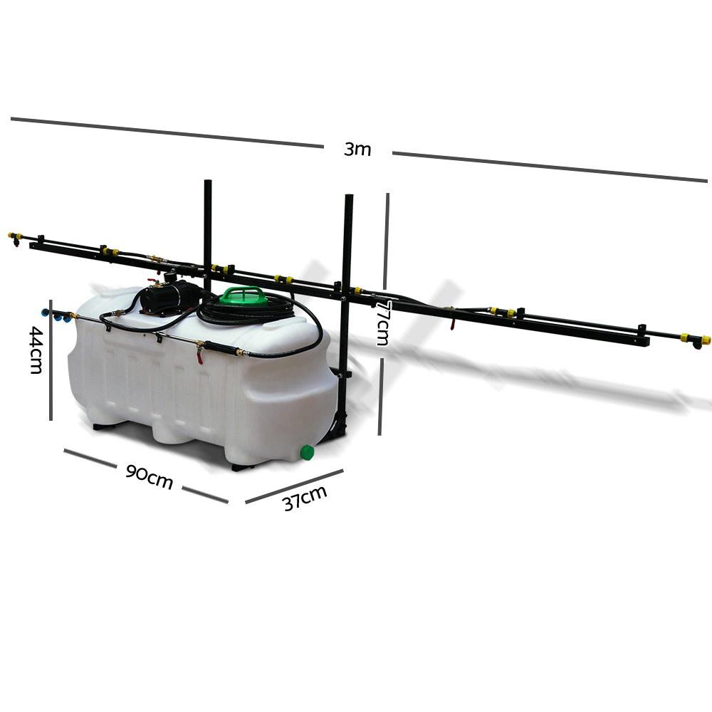 Giantz Weed Sprayer with 100L tank and 3m boom sprayer, showcasing its robust design and features for efficient weed control.